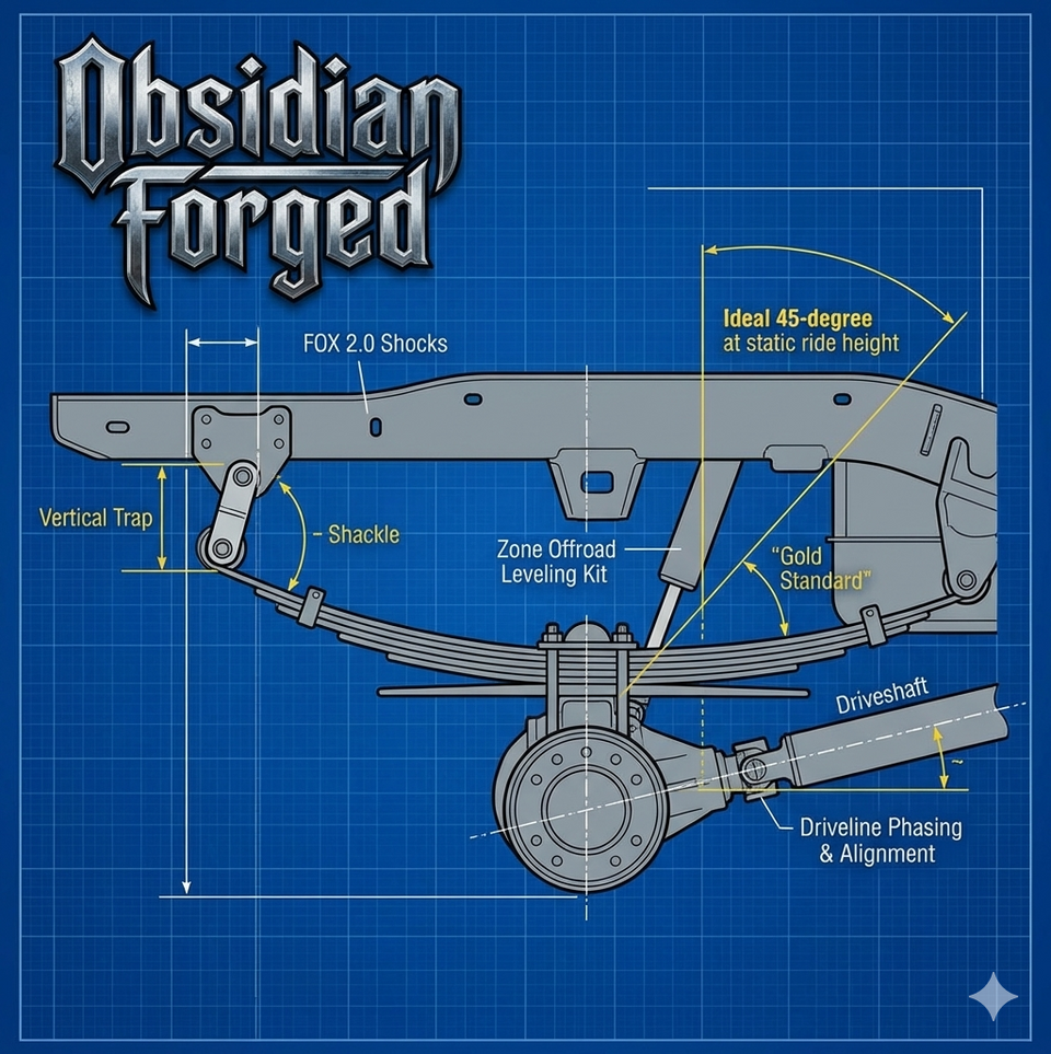 The Engineering of the Rear: Why Leaf Spring Rates and Shackle Geometry Define Your Lifted Truck’s Real-World Capability
