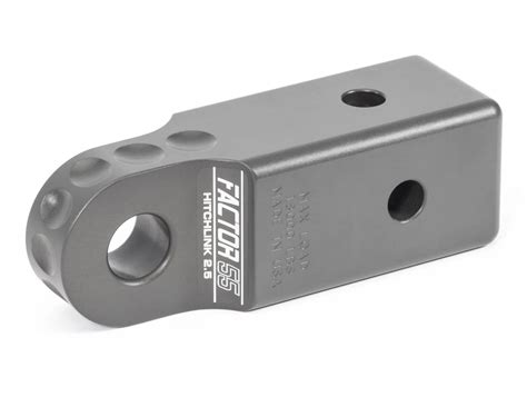 Factor 55 HitchLink 2.5 | Class V 2.5" Receiver Recovery Point | MIL-A-8625F Gray