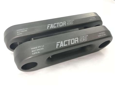 Factor 55 XTV Hawse Fairlead – 6" Powersports UTV/ATV, Gun Metal Gray
