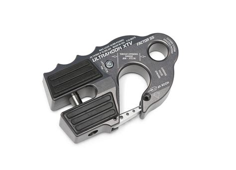 Factor 55 UltraHook XTV | UTV/ATV Winch Hook + Closed System Winching® | Gray