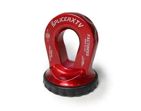 Factor 55 Splicer XTV | UTV/ATV Splice-On Winch Thimble | Shackle Mount | Red