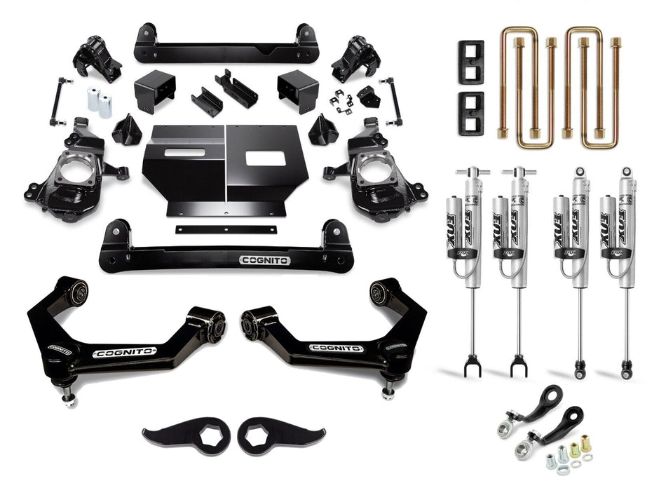Cognito 5" Non-Torsion Bar Drop Performance Lift Kit with Fox 2.0 PSRR | 2020-2025 Silverado/Sierra 2500HD/3500HD
