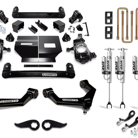 Cognito 5" Non-Torsion Bar Drop Performance Lift Kit with Fox 2.0 PSRR | 2020-2025 Silverado/Sierra 2500HD/3500HD