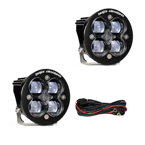 Baja Designs Squadron-R SAE LED Auxiliary Light Pod Pair | Clear Lens | Street-Legal