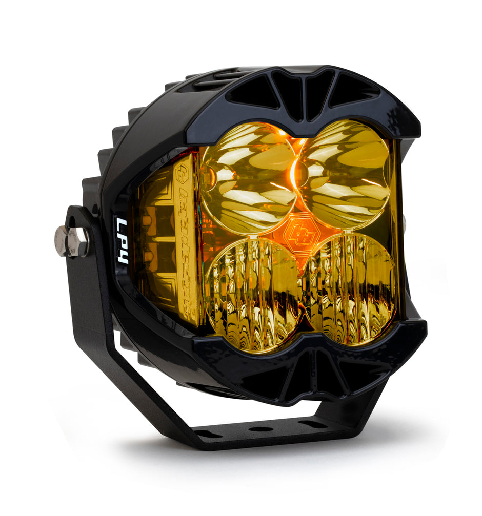 Baja Designs LP4 Pro LED Light Pod | Amber Lens | Driving/Combo Pattern | Single Unit