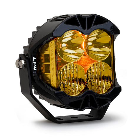 Baja Designs LP4 Pro LED Light Pod | Amber Lens | Driving/Combo Pattern | Single Unit