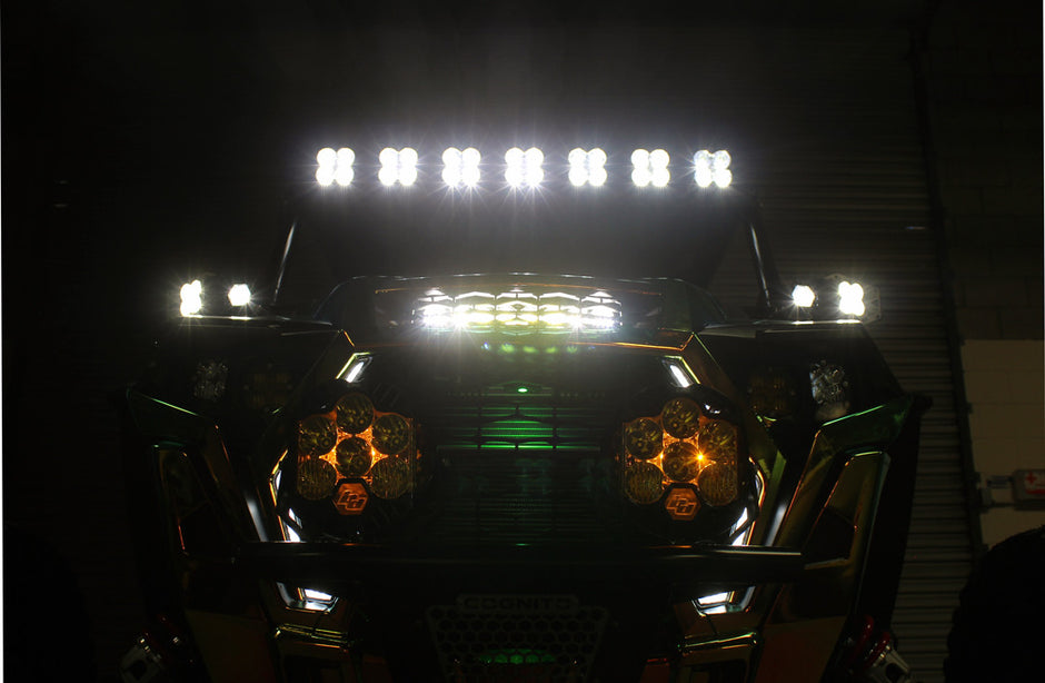 Baja Designs S8 10-Inch Hood Mount Light Bar Kit | Polaris RZR XP Turbo 2019-2021 / RZR Turbo S 2018-2021