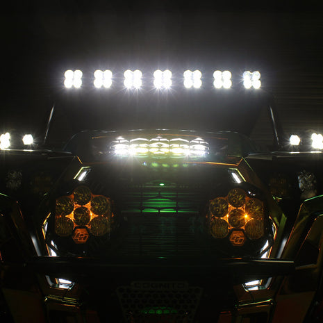 Baja Designs S8 10-Inch Hood Mount Light Bar Kit | Polaris RZR XP Turbo 2019-2021 / RZR Turbo S 2018-2021
