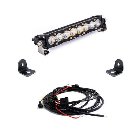Baja Designs S8 10-Inch Hood Mount Light Bar Kit | Polaris RZR XP Turbo 2019-2021 / RZR Turbo S 2018-2021