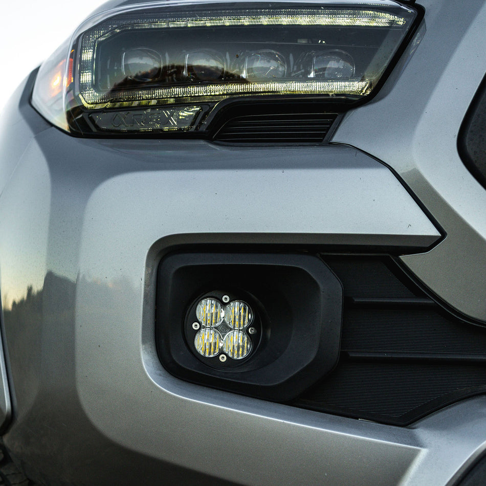 Baja Designs Squadron-R Sport Fog Pocket Light Kit | Amber Wide Cornering | Factory Switch Compatible | Toyota 4Runner 2010-2024 / Tacoma 2012-2023 / Tundra 2014-2021 | SKU 447115