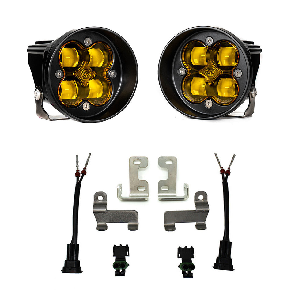 Baja Designs Squadron-R SAE Fog Pocket Light Kit | Amber | Street-Legal SAE J583 | Toyota 4Runner 2010-2024 / Tacoma 2012-2023 / Tundra 2014-2021 | SKU 447642