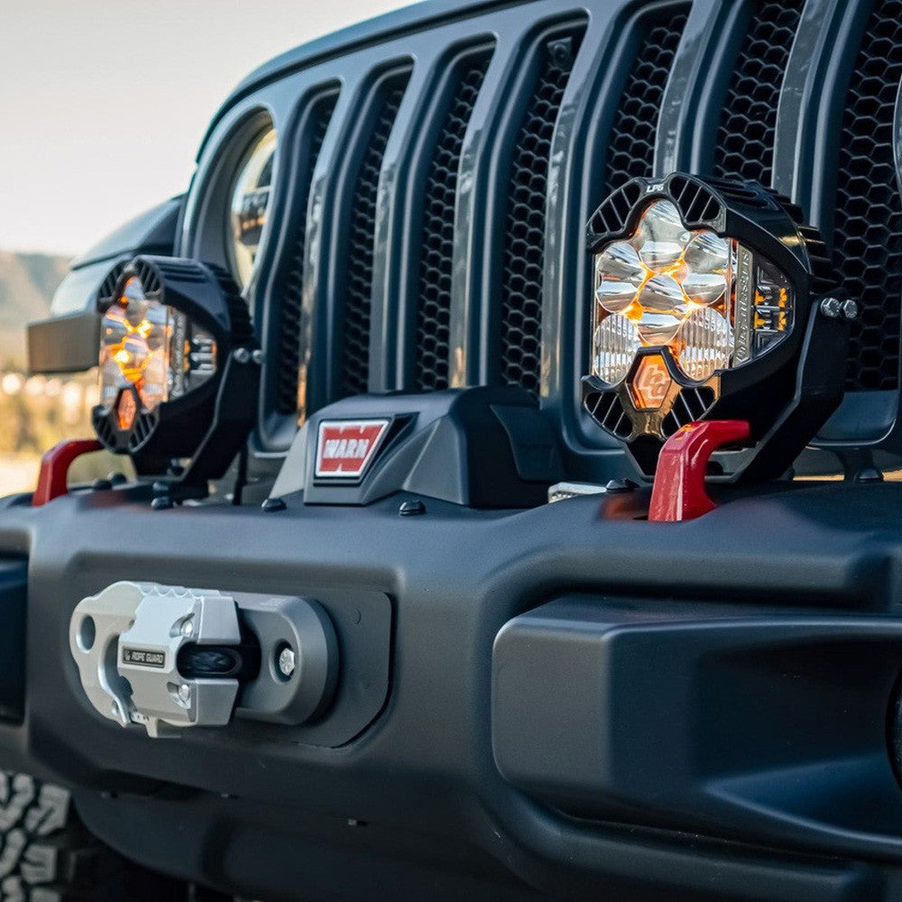 Baja Designs LP6 LED Light Kit | Jeep JL Wrangler 2018-2026 / JT Gladiator 2020-2026 | Rubicon Steel Bumper | Standard Wiring