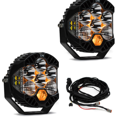 Baja Designs LP6 LED Light Kit | Jeep JL Wrangler 2018-2026 / JT Gladiator 2020-2026 | Rubicon Steel Bumper | Standard Wiring