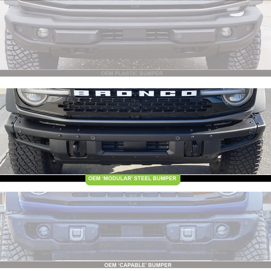 Baja Designs 6-Linkable Light Bar | Steel Bumper Mount | Ford Bronco 2021-2026