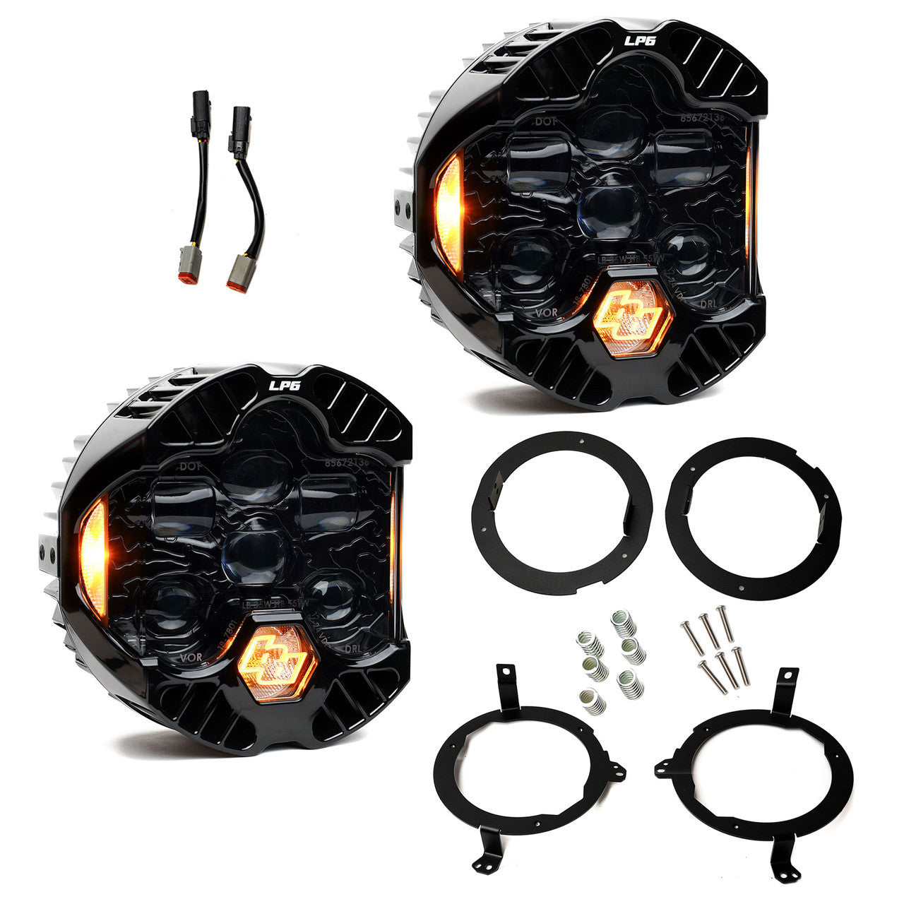 Baja Designs DOT LP6 Headlight Kit | Amber DRL | Jeep JL Wrangler 2019-2026 / JT Gladiator 2020-2026