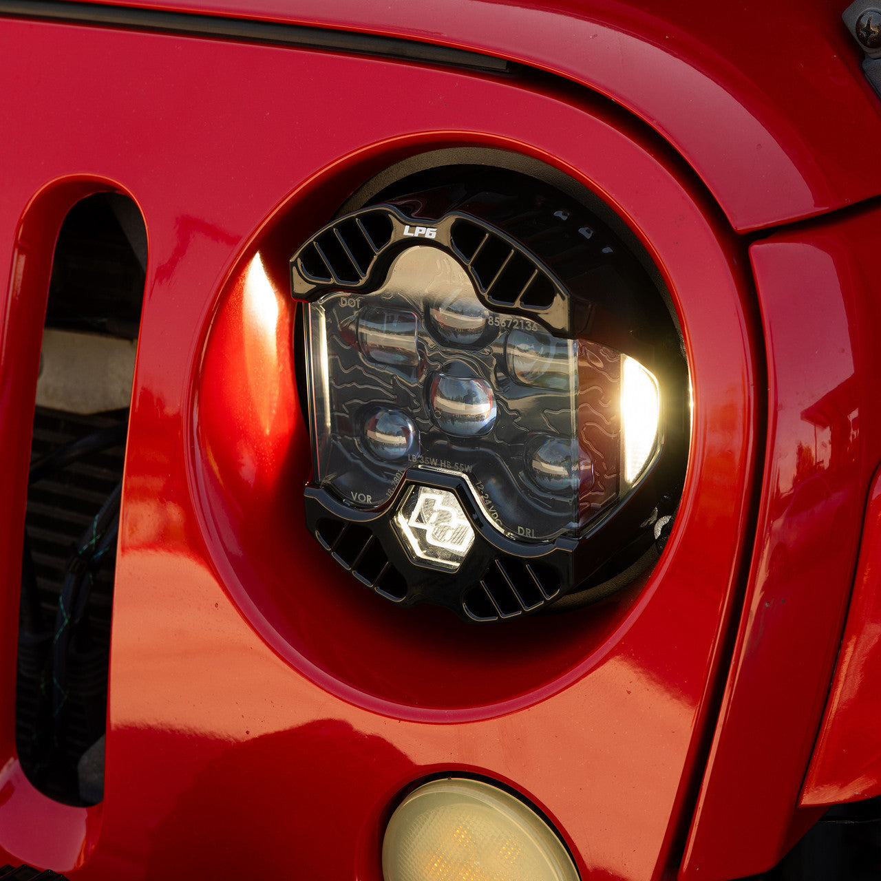 Baja Designs DOT LP6 Headlight Kit | Amber DRL | Jeep JK Wrangler 2007-2018