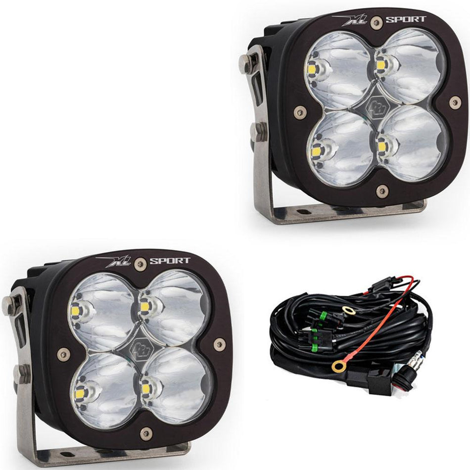 Baja Designs XL Sport LED Light Pod Pair | Driving/Combo | Clear Lens | 3,150 Lumens | Harness Included | SKU 567803