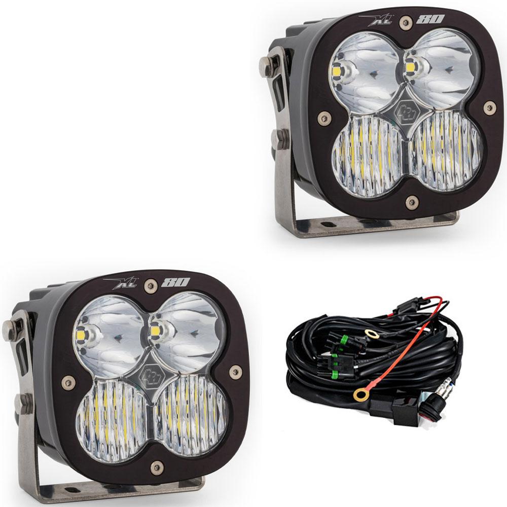 Baja Designs XL80 LED Light Pods | Clear Lens | Driving/Combo Pattern | Pair