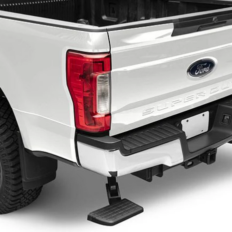 AMP Research BedStep | 300 lb Tailgate Bed Step | 2017-2022 Ford F-250/F-350/F-450