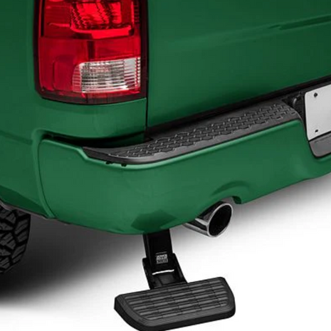 AMP Research BedStep | 300 lb Tailgate Step | 2009-2024 Ram 1500/Classic Dual Exhaust