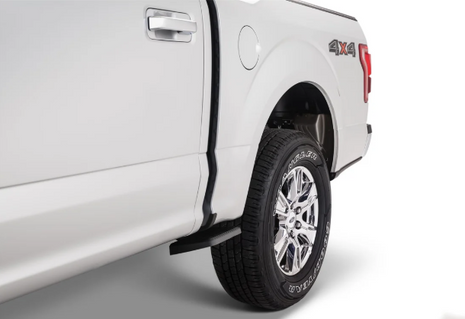 AMP Research BedStep2™ | Retractable Truck Bed Entry Step | 2021–2026 Ford F-150 (All Cab Styles, Dual Exhaust Compatible) | SKU: 75412-01A