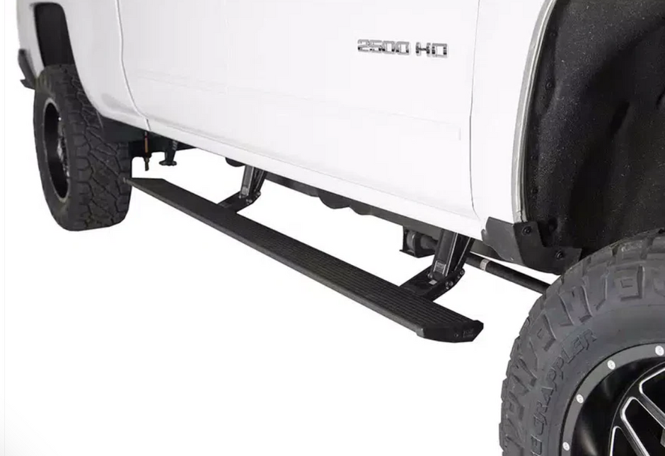 AMP Research PowerStep™ | Automatic Electric Running Boards | 2022–2026 Chevrolet Silverado & GMC Sierra 1500 / 2024–2026 2500HD & 3500HD | SKU: 76255-01A