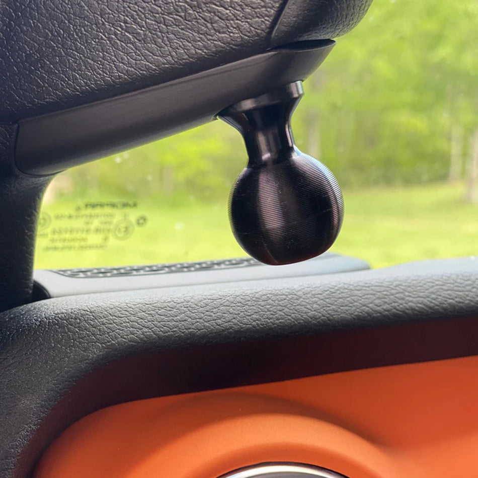 sPOD CMM Offroad 86-0218 A-Pillar Ball Mount — 1" | 6061 Aluminum | Black Anodized | 2024–2026 Jeep Wrangler JL & Gladiator JT | No Drilling | Made in USA