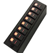 sPOD Red LED 8‑Switch Add‑On Panel for 2009–2018 Jeep Wrangler JK (SourceSE)