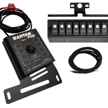 sPOD BantamX w/ Amber LED Switch Panel for 2007–2008 Jeep Wrangler JK