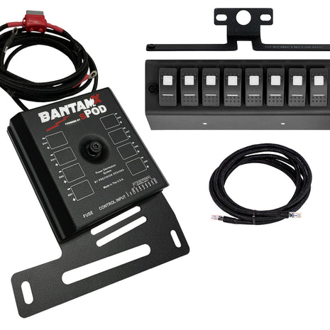 sPOD BantamX w/ Green LED Switch Panel for 2007–2008 Jeep Wrangler JK