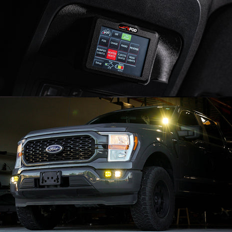 sPOD Touchscreen BantamX Kit | 8-Circuit Solid-State | 2021-2026 Ford F-150 and F-150 Raptor | 870086
