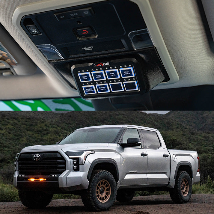 sPOD HD BantamX Vehicle Kit | 8-Circuit | HD Switch Panel | 2022-2026 Toyota Tundra (3rd Gen) | 870090
