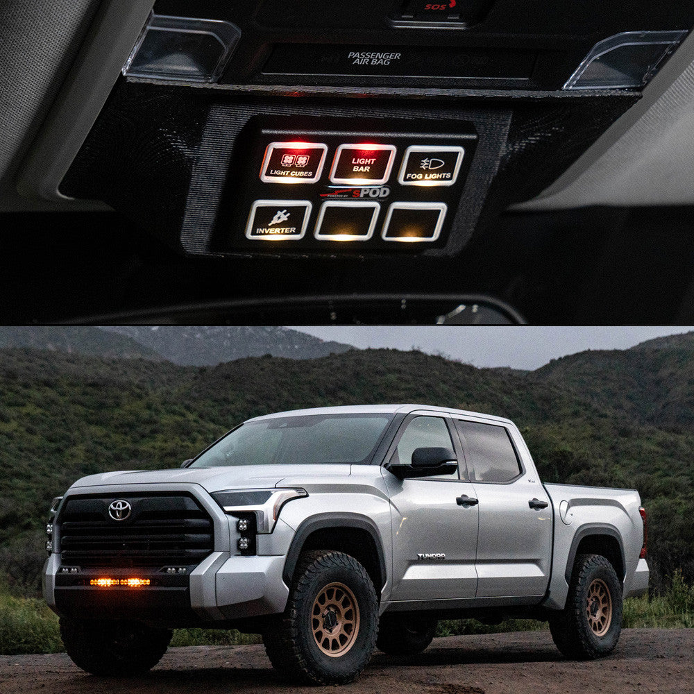 sPOD Mini6 SourceLT Kit | 6-Circuit Solid-State | 2022-2026 Toyota Tundra (3rd Gen) | 870091