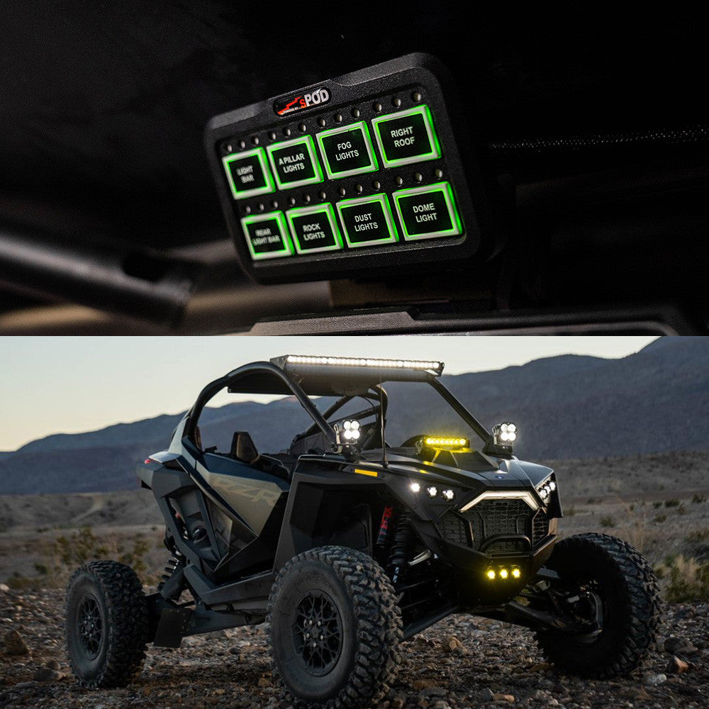 sPOD HD BantamX Kit | Polaris RZR Pro R | Roof Bar Panel / Footwell Module | 2022-2025 | 870092