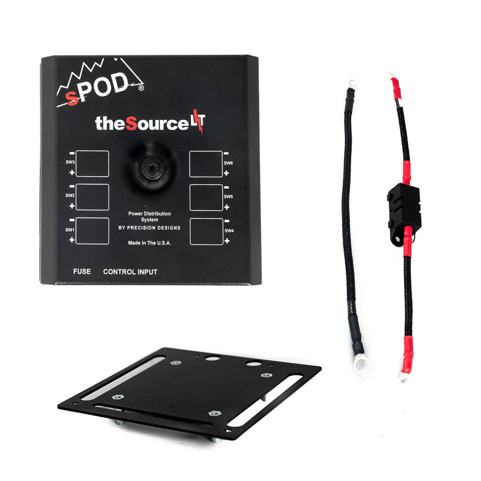 sPOD SourceLT Non-Switch Panel Kit | 6-Circuit Solid-State | 36-Inch Cables | Universal | 870116