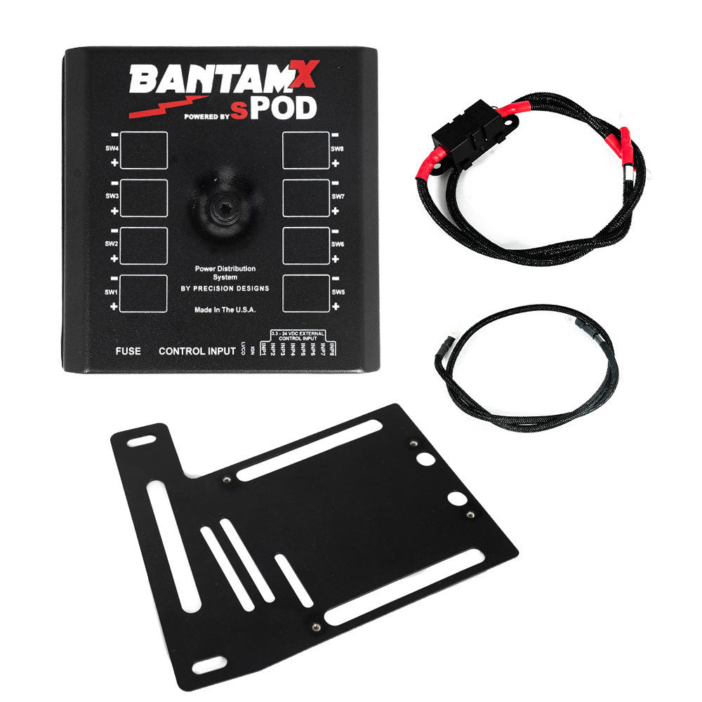 sPOD BantamX Wireless Switch Controller | 8-Circuit | 2007–2018 Jeep Wrangler JK