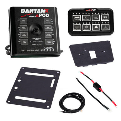 sPOD HD BantamX Center Console Kit | 8-Circuit Solid-State | OEM Console Integration | Can-Am Maverick R 2024-2026 | 870138
