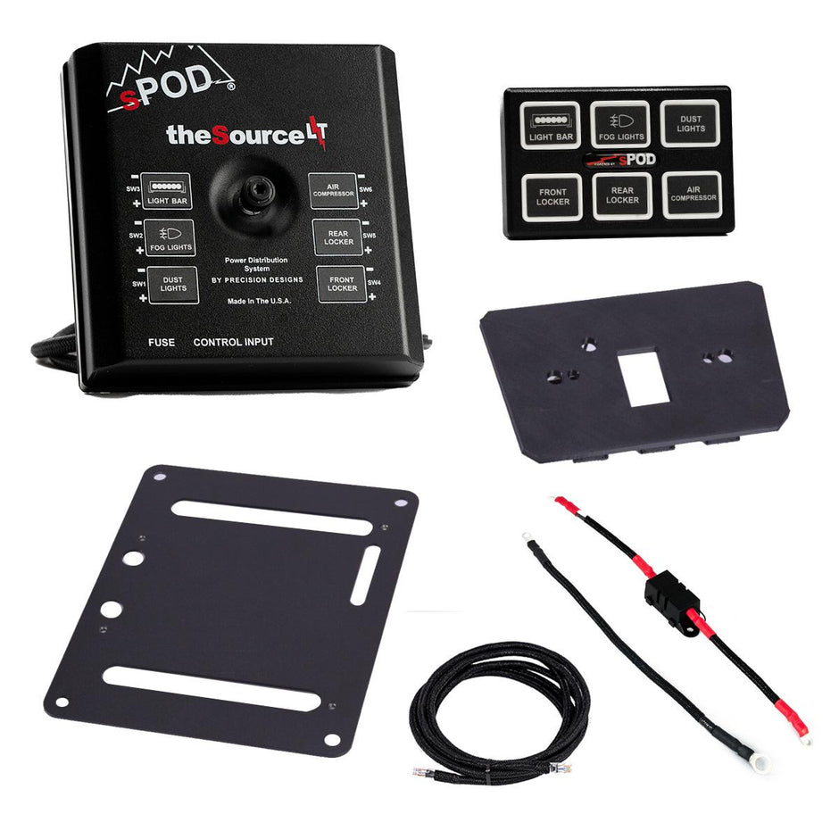 sPOD Mini6 SourceLT Center Console Kit | 6-Circuit Solid-State | OEM Console Integration | Can-Am Maverick R 2024-2026 | 870139
