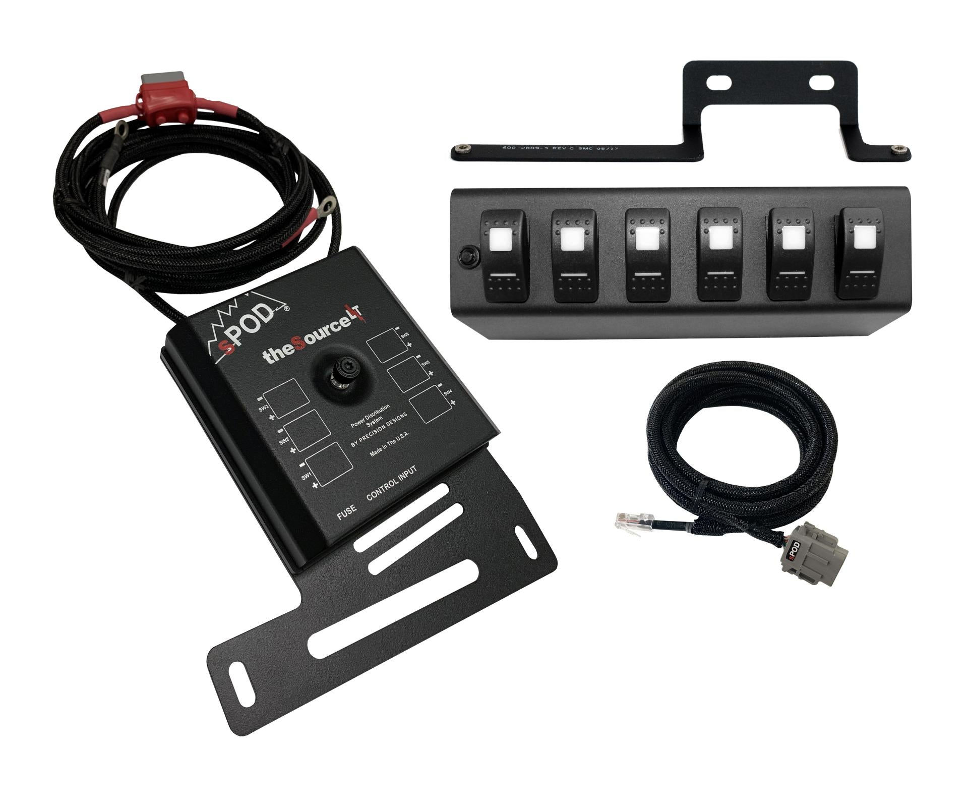 sPOD Blue LED SourceLT Kit | 6-Circuit Solid-State | 2009-2018 Jeep Wrangler JK | 873115