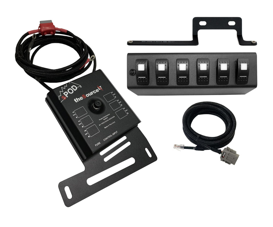 sPOD Blue LED SourceLT Kit | 6-Circuit Solid-State | 2009-2018 Jeep Wrangler JK | 873115
