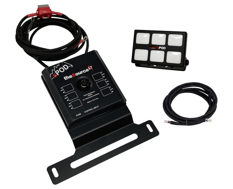 sPOD SourceLT w/ Mini6 Switch Panel for 2018–2024 Jeep Wrangler JL & 2020–2024 Gladiator JT