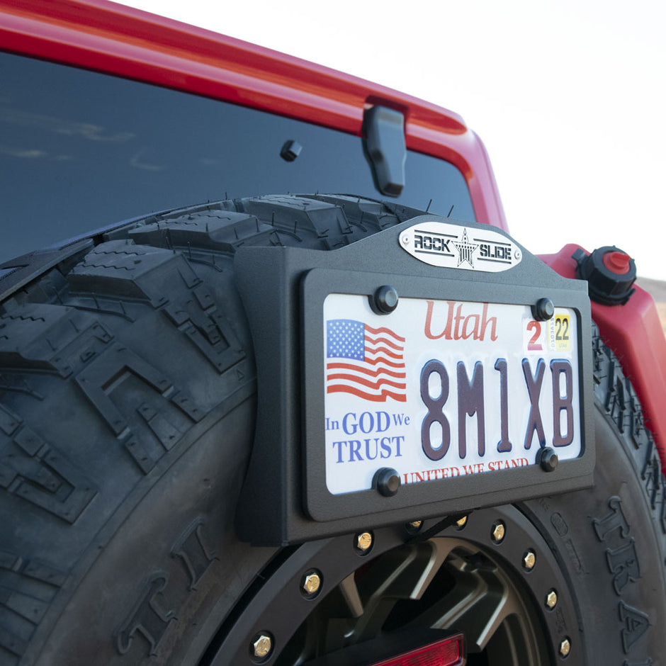 Rock Slide Engineering License Plate Mount Aluminum