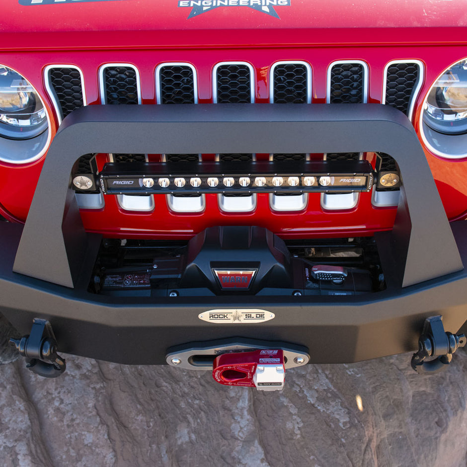 Rock Slide Engineering Bull Bar 20-Inch LED Light Brackets Aluminum