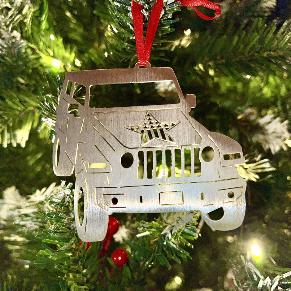 Rock Slide Engineering Christmas Tree Ornament Stainless Steel