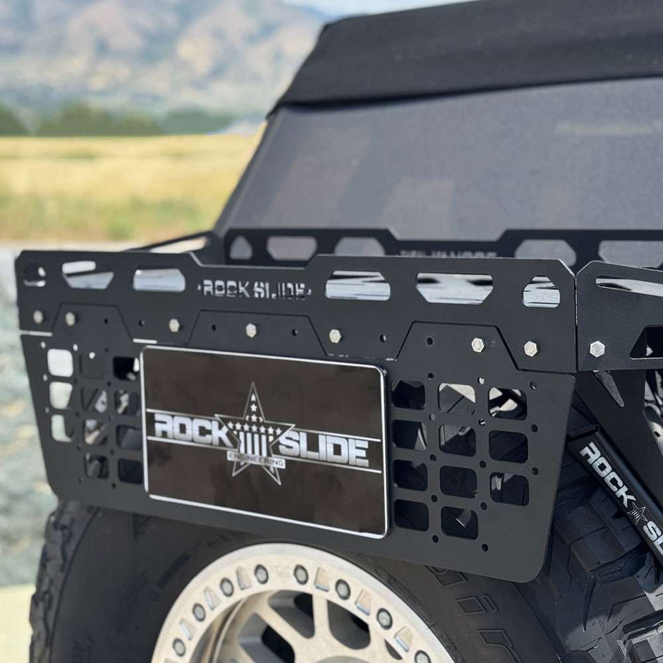 Rock Slide Engineering EZ Rack Accessory Tray License Plate Panel 3/16-Inch Steel