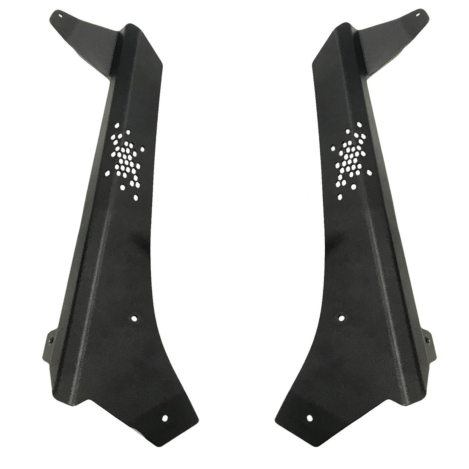 Rock Slide Engineering Cowl LED Light Pod Bracket Kit Lower 10-Gauge 2021-2023 Jeep Gladiator JT / 2018-2026 Jeep Wrangler JL