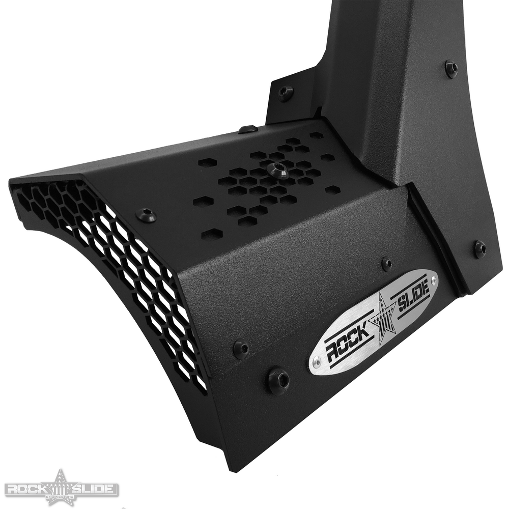 Rock Slide Engineering Large Cowl LED Light Pod Bracket Kit Lower 10-Gauge 2021-2023 Jeep Gladiator JT / 2018-2026 Jeep Wrangler JL
