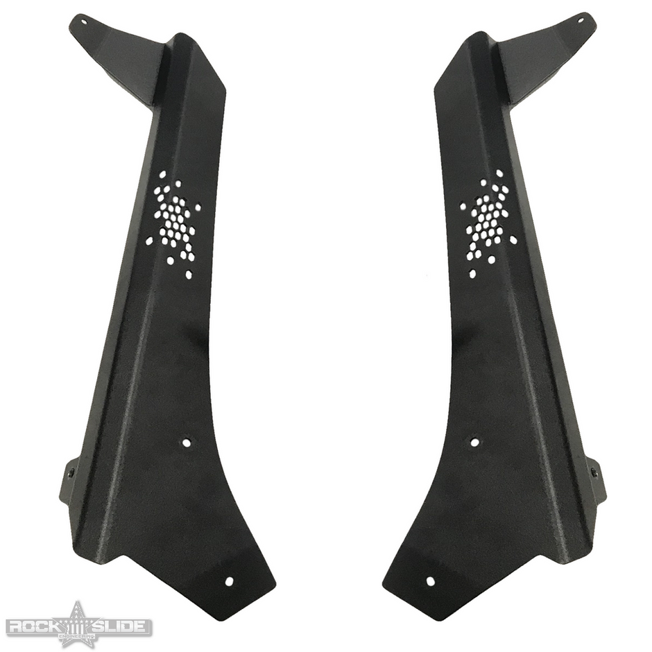Rock Slide Engineering Large Cowl LED Light Pod Bracket Kit Lower 10-Gauge 2021-2023 Jeep Gladiator JT / 2018-2026 Jeep Wrangler JL