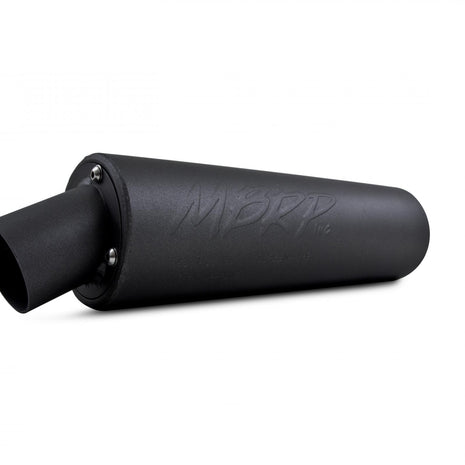 MBRP Muffler Universal Fit Aluminized Steel Muffler Black Utility Series