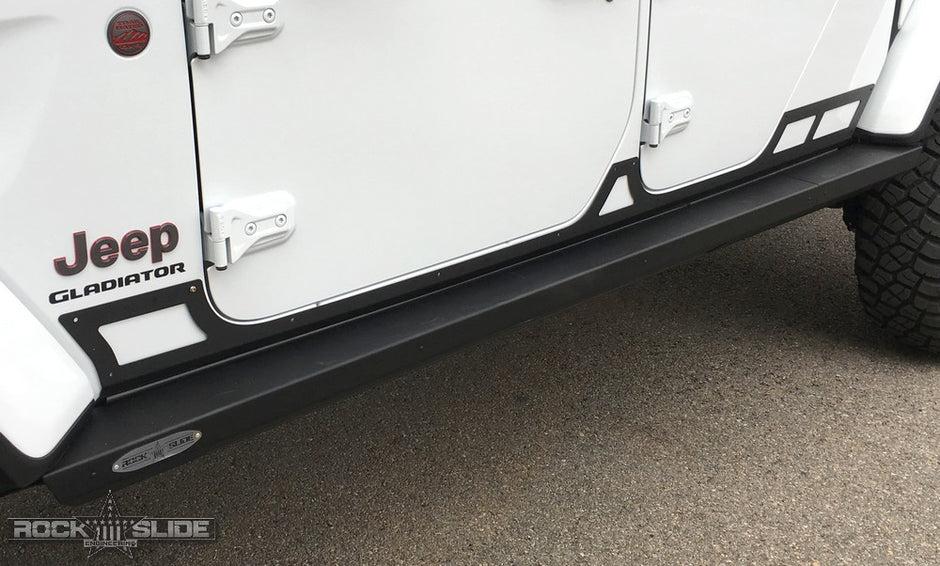 Rock Slide Engineering Step Slider Rocker Guards .090 Aluminum 2020-2026 Jeep Gladiator JT